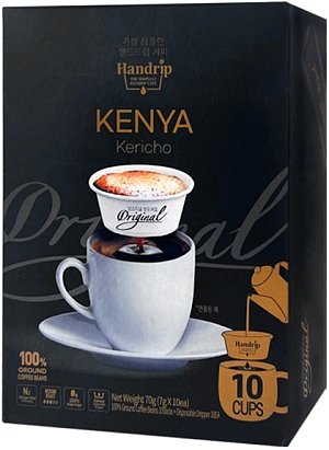 Handrip~Ароматный молотый кофе, Кения (Корея) 10шт~Mini Kenya