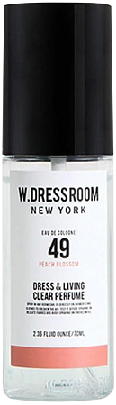 W.Dressroom~Парфюмированный спрей для одежды и дома~№ 49 Peach Blossom Dress & Living Clear Perfume